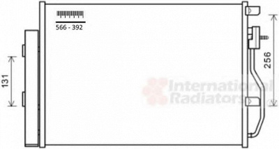 VAN WEZEL 08005048 -  КОНДЕНСАТОР, КОНДИЦИОНЕР